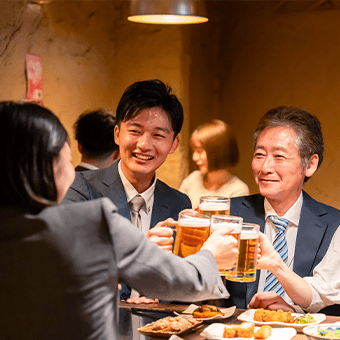 会社や学校の打ち上げ